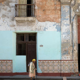 Straatbeeld in Cuba